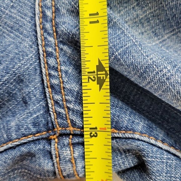 Rocawear Jeans Men Sz 32 32X28 Relaxed Fit Patch Straight Wide Leg Large Pockets - Picture 13 of 15